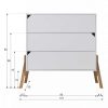 Commode en bois 3 tiroirs Zanzibar Gris