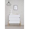 Commode en bois 3 tiroirs Zanzibar Blanc