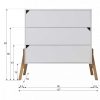 Commode en bois 3 tiroirs Zanzibar Blanc