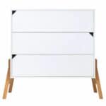 Commode en bois 3 tiroirs Zanzibar Blanc