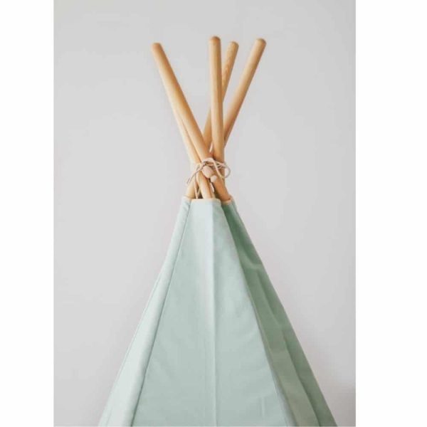 Tipi Vert Mint & Pompons - Moi Mili