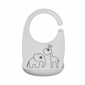 Bavoir Silicone Deer Friends Gris - Done by Deer