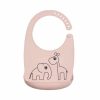 Bavoir Silicone Deer Friends Rose poudre - Done by Deer