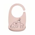 Bavoir Silicone Deer Friends Rose poudre - Done by Deer
