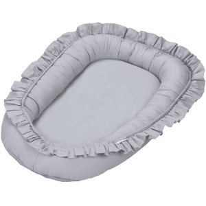 baby nest sg with ruffles gris 1