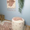 pouf rond coton chambre enfant Birdy