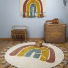 tapis chambre bébé arc en ciel
