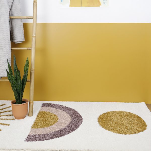 Tapis chambre enfant rectangulaire sunshine nattiot
