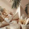set tipi beige poudré