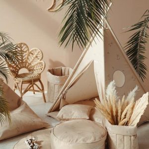 set tipi beige poudré