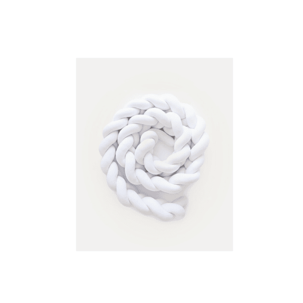 tresse de lit bébé velours blanc