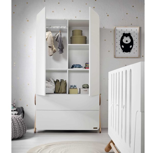 Armoire chambre bébé bois blanc