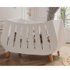 chambre Lit bébé en bois Trapèze couleur Blanc