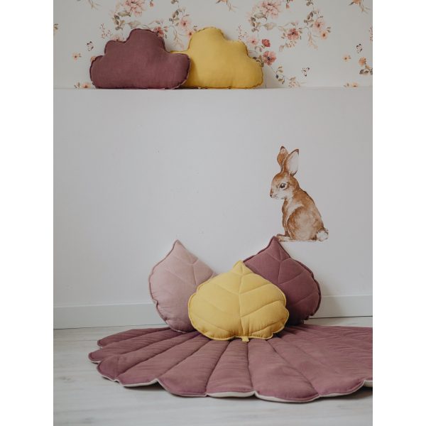 tapis coquillage marsala chambre enfant