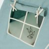 tipi enfant lin vert avec guirlande