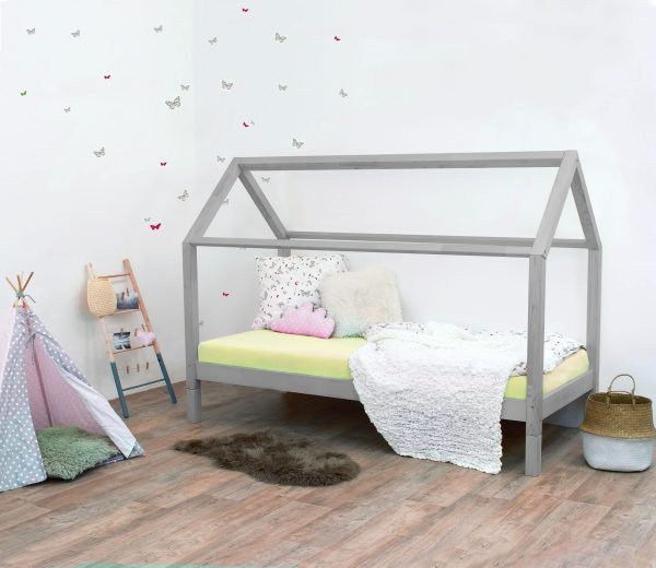 Lit cabane TERY gris