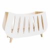 Lit bébé en bois Trapèze couleur Blanc