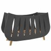 Lit bébé en bois Trapèze couleur Anthracite