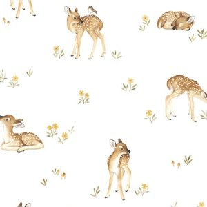 papier peint chambre bébé motif faon