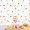 Papier peint chambre bébé motif Faon