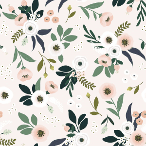 papier peint enfant motif floral
