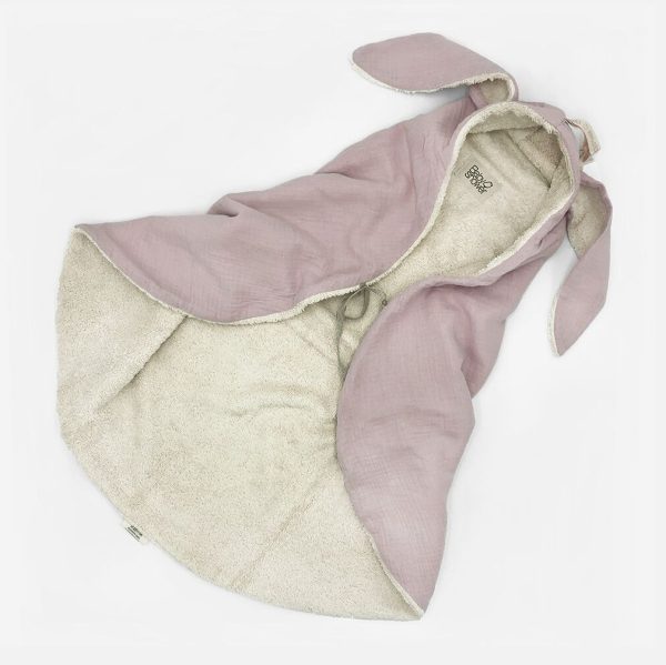 sortie de bain éponse rose fille