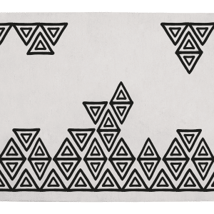 tapis noir et blanc