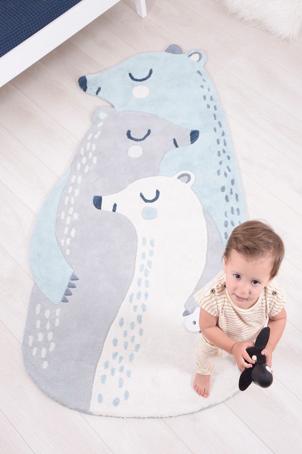 tapis coton enfant ours