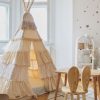 tipi volants et dentelle shabby chic