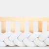 tresse de lit bébé velours blanc