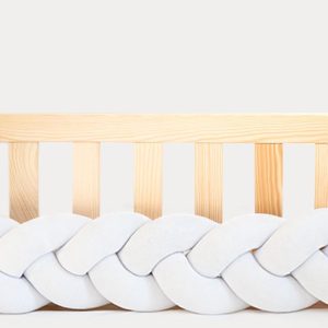 tresse de lit bébé velours blanc