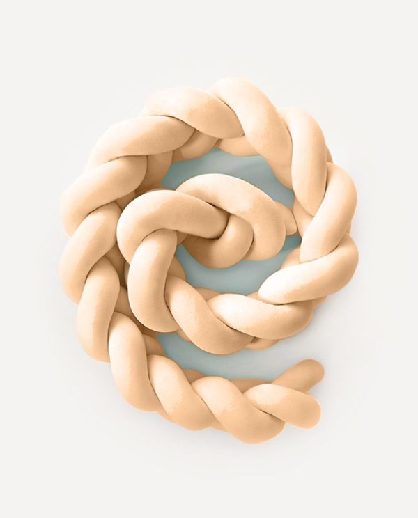 tresse de lit bébé beige