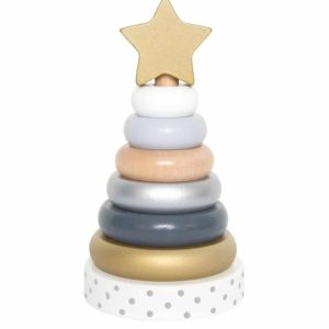 Pyramide en bois silver