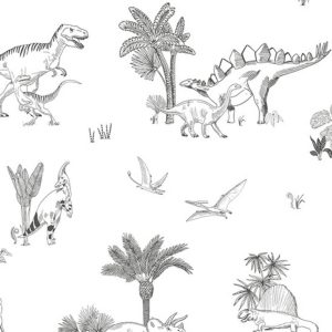 Papier peint enfant Dinosaures Lilipinso