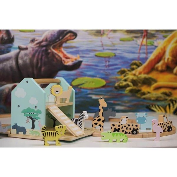 Circuit Safari en bois pour enfant