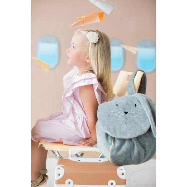 Sac à dos enfant velours lapin