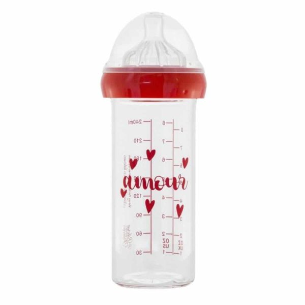 Biberon Verre 240ML Amour– Le Biberon Français