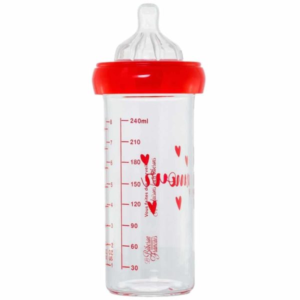 Biberon Verre 240ML Amour– Le Biberon Français