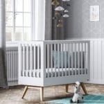 lit bébé nature blanc 60 x 120 cm – vox