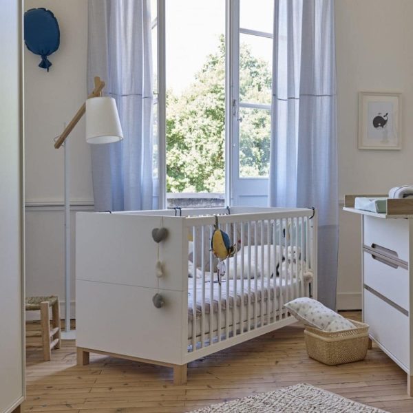 lit bébé évolutif céleste 70 x 140 cm – galipette