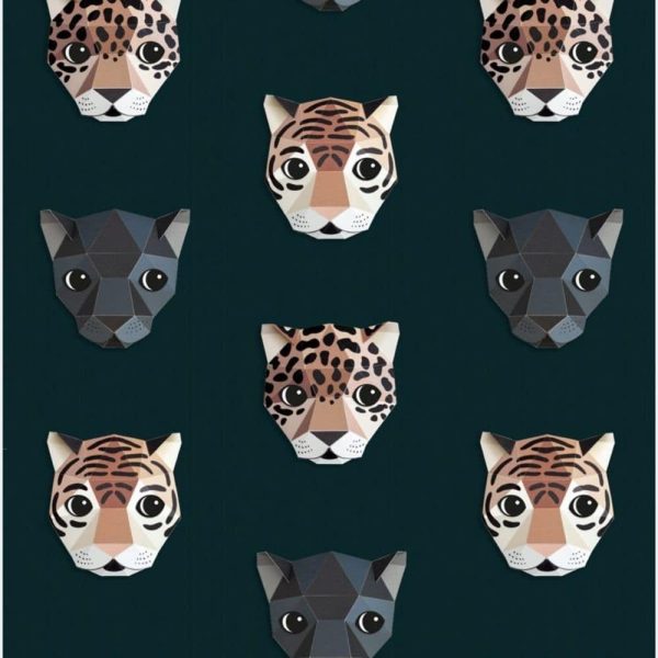 Papier peint Panthera Dark - Studio Ditte