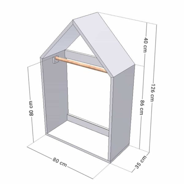 Meuble de rangement Maison MOBIL HOUSE - Plusieurs coloris