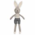 Peluche Lapin Joey Gris - Jollein