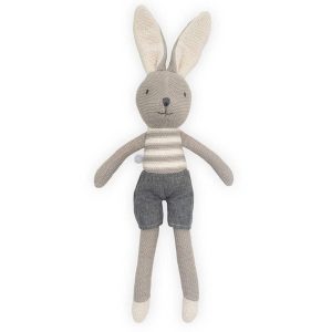 Peluche Lapin Joey Gris - Jollein