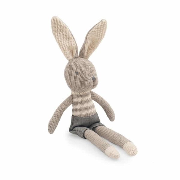 Peluche Lapin Joey Gris - Jollein