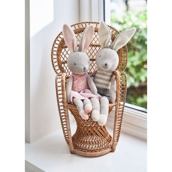 Peluche Lapin Joey Gris - Jollein