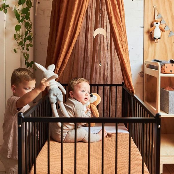 Peluche Lapin Joey Gris - Jollein