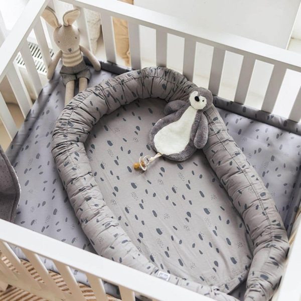 Peluche Lapin Joey Gris - Jollein
