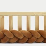 Tour de lit tressé pour bébé velours Cannelle