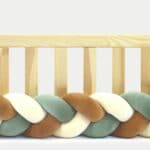 Tour de lit tressé pour bébé velours Vanille-Cannelle-Eucalyptus